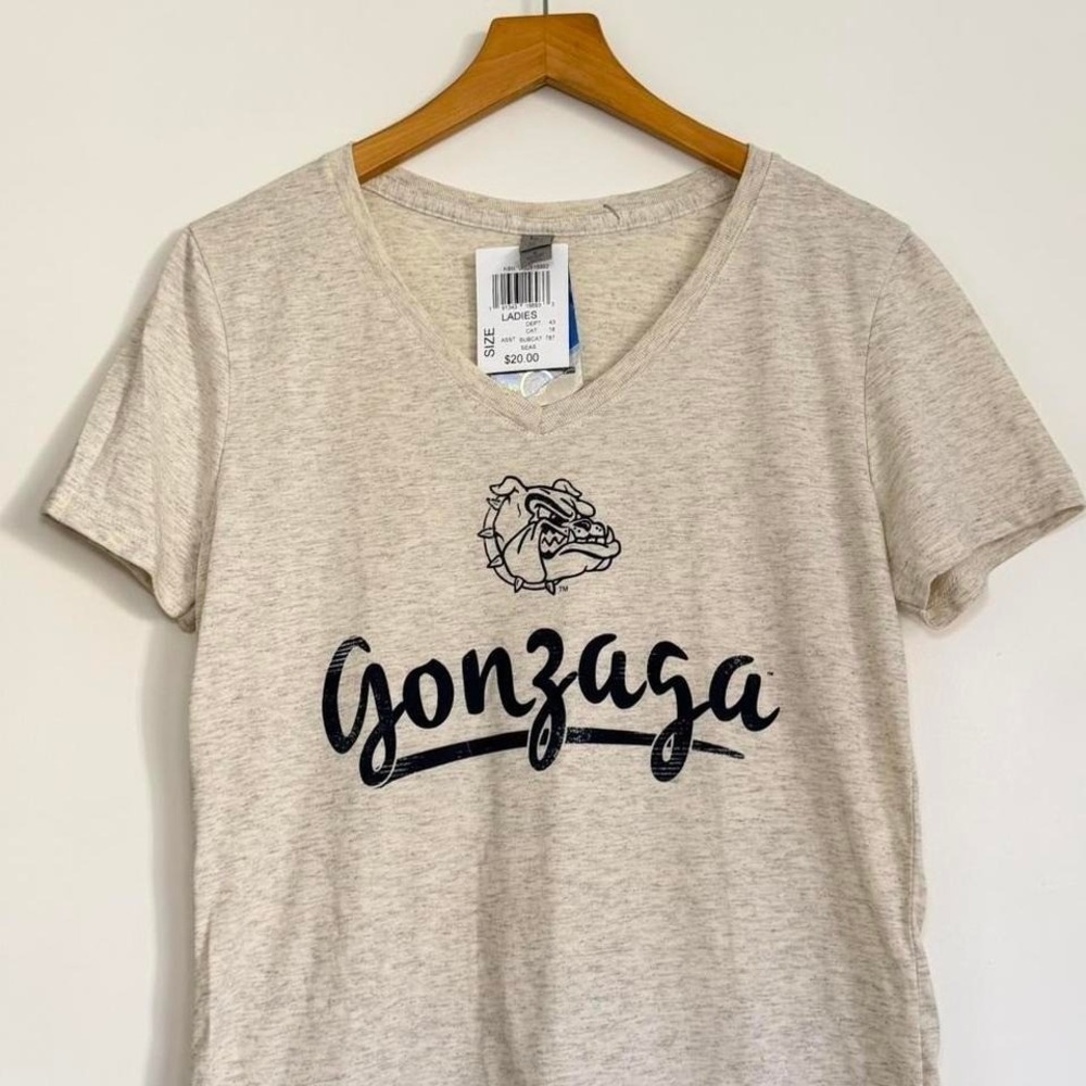 Gonzaga‎ Bulldogs Womens V-Neck Tee Small • NCAA College Graphic Shirt